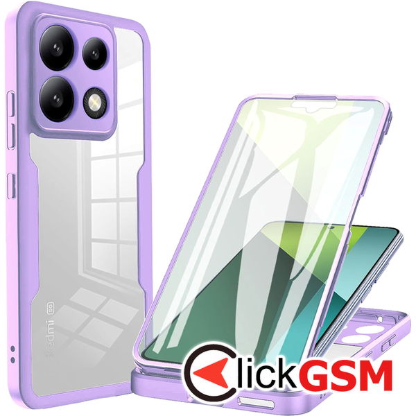 Techsuit - ColorVerse 360 Series + Screen Protector - Xiaomi Redmi Note 13 Pro 5G / Poco X6 - Purple