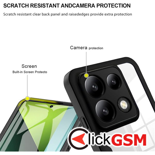 Techsuit - ColorVerse 360 Series + Screen Protector - Xiaomi Redmi Note 13 5G - Black