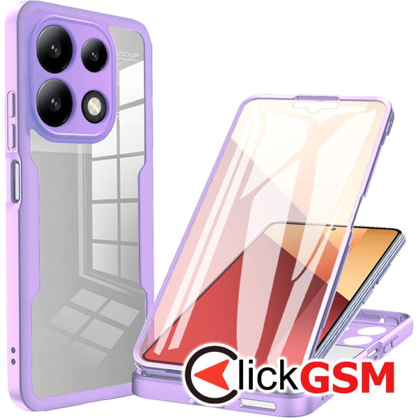 Techsuit - ColorVerse 360 Series + Screen Protector - Xiaomi Redmi Note 13 Pro 4G / Poco M6 Pro 4G - Purple