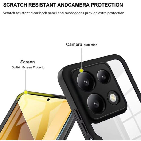 Techsuit - ColorVerse 360 Series + Screen Protector - Xiaomi Poco X6 Pro - Black