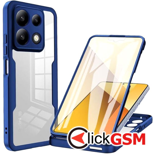 Techsuit - ColorVerse 360 Series + Screen Protector - Xiaomi Poco X6 Pro - Blue