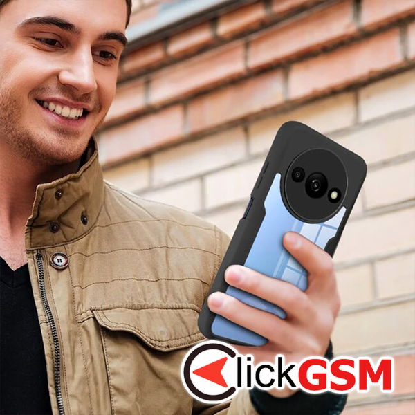 Techsuit - ColorVerse 360 Series + Screen Protector - Xiaomi Redmi A3 / Redmi A3x - Black