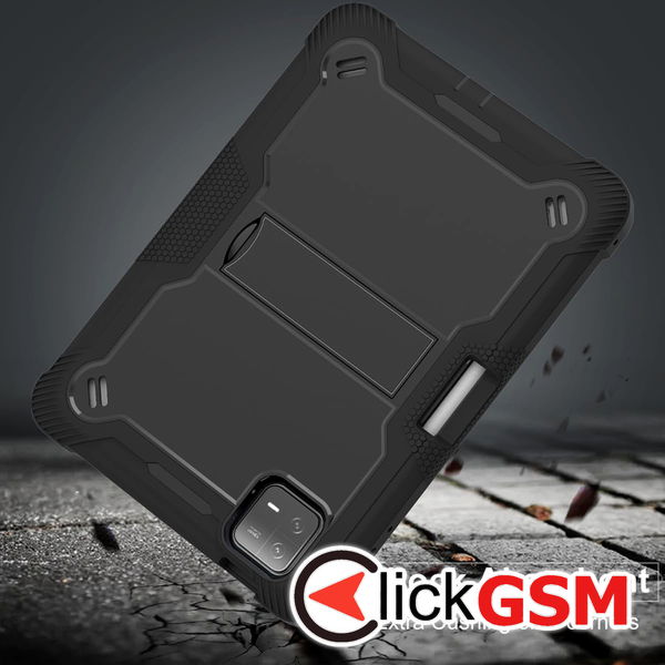 Techsuit - Rugged TabShell + Screen Protector - Xiaomi Pad 6 / Pad 6 Pro - Black