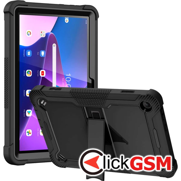 Techsuit - Rugged TabShell + Screen Protector - Lenovo Tab M10 3rd Gen (TB328FU/TB328XU) - Black