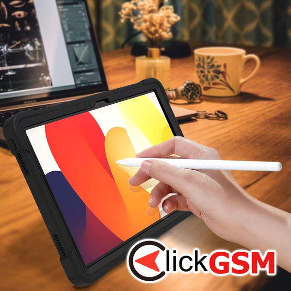 Techsuit - Rugged TabShell + Screen Protector - Xiaomi Redmi Pad SE 11 - Black