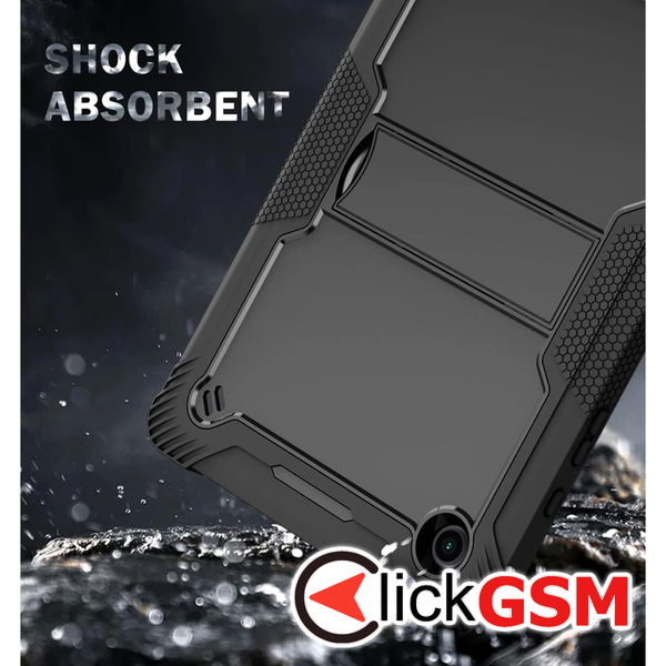 Techsuit - Rugged TabShell + Screen Protector - Samsung Galaxy Tab A8 10.5 (2021) - Black