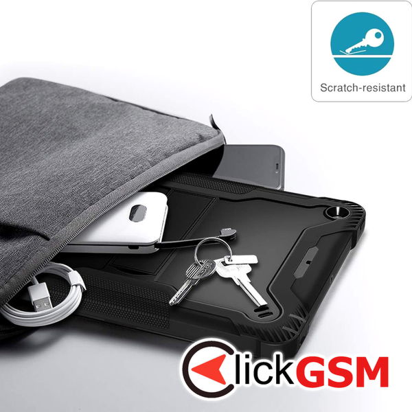 Techsuit - Rugged TabShell + Screen Protector - iPad 10.2 (2019/2020/2021) - Black