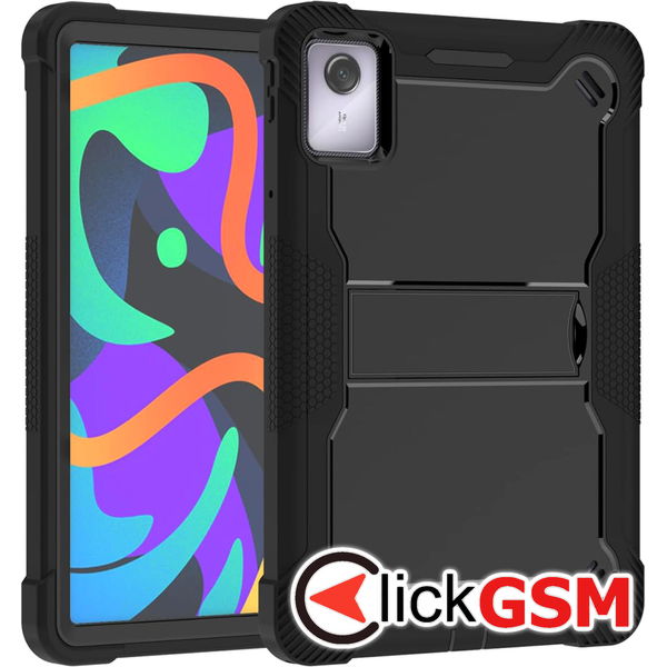 Techsuit - Rugged TabShell + Screen Protector - Lenovo Tab M11 - Black