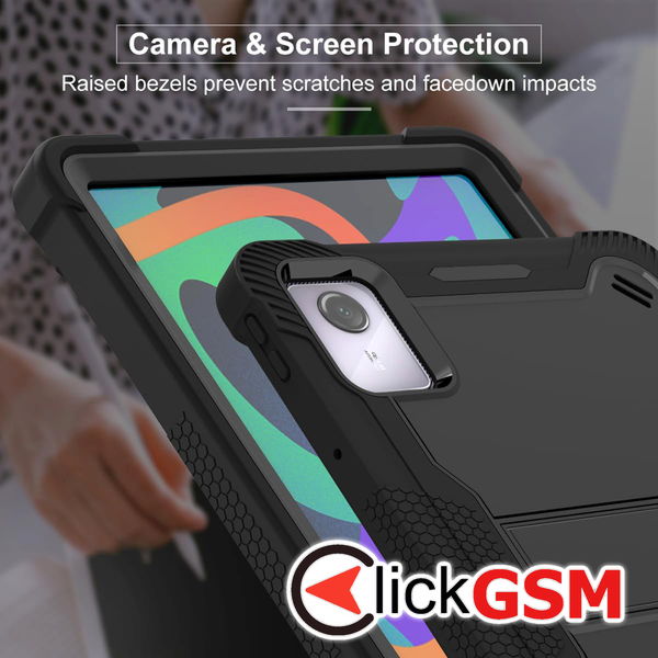 Techsuit - Rugged TabShell + Screen Protector - Lenovo Tab M11 - Black