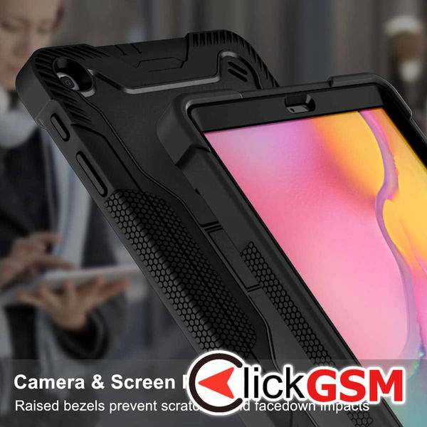 Techsuit - Rugged TabShell + Screen Protector - Samsung Galaxy Tab A 10.1 2019 T510/T515 - Black