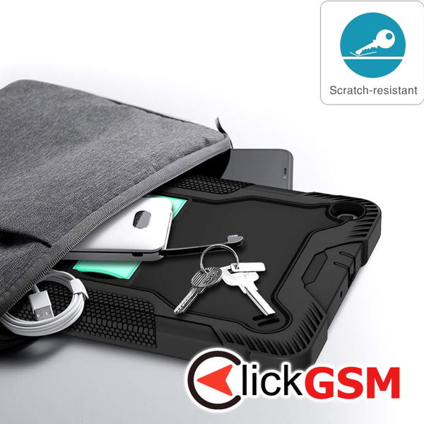 Techsuit - Rugged TabShell + Screen Protector - Samsung Galaxy Tab A 10.1 2019 T510/T515 - Black