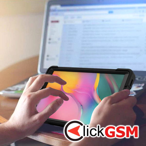 Techsuit - Rugged TabShell + Screen Protector - Samsung Galaxy Tab A 10.1 2019 T510/T515 - Black