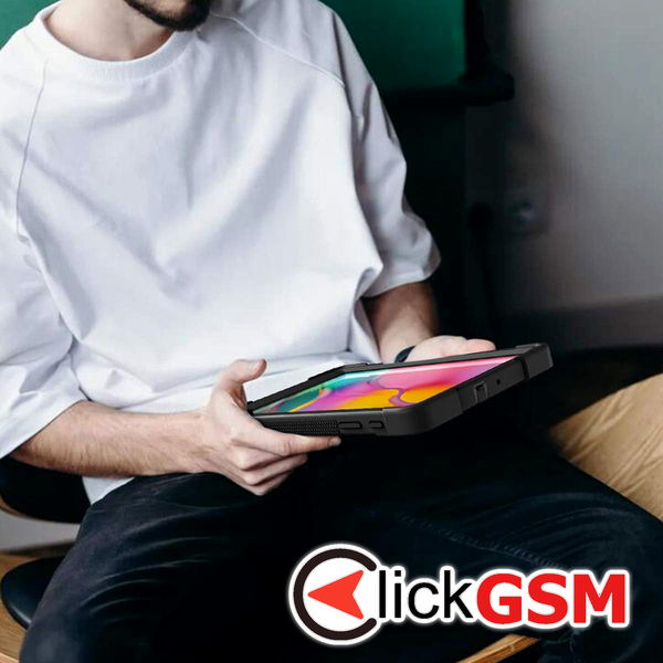 Techsuit - Rugged TabShell + Screen Protector - Samsung Galaxy Tab A 10.1 2019 T510/T515 - Black