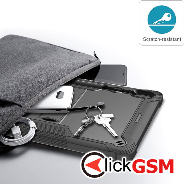 Techsuit - Rugged TabShell + Screen Protector - Samsung Galaxy Tab S7 Plus / S8 Plus - Rose Gold