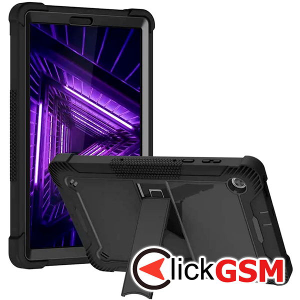 Techsuit - Rugged TabShell + Screen Protector - Lenovo Tab M10 PLUS FHD (TB-X606F) - Black