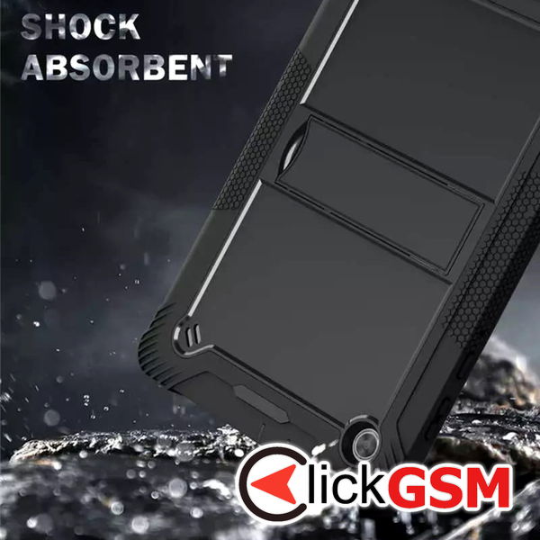 Techsuit - Rugged TabShell + Screen Protector - Lenovo Tab M10 PLUS FHD (TB-X606F) - Black