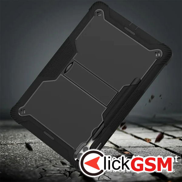 Techsuit - Rugged TabShell + Screen Protector - Samsung Galaxy Tab S9 Plus / S10 Plus / S9 FE Plus / S10 FE Plus - Rose Gold