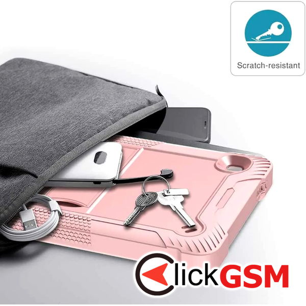 Techsuit - Rugged TabShell + Screen Protector - Samsung Galaxy Tab A7 Lite 8.7 inch T220/T225 2021 - Rose Gold