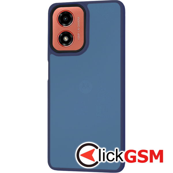 Techsuit - HaloFrost Series - Motorola Moto G04 / Moto G04s / Moto G24 / Moto E14 - Deep Blue