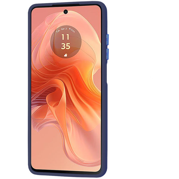 Techsuit - HaloFrost Series - Motorola Moto G04 / Moto G04s / Moto G24 / Moto E14 - Deep Blue