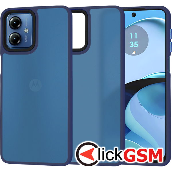 Techsuit - HaloFrost Series - Motorola Moto G14 - Deep Blue