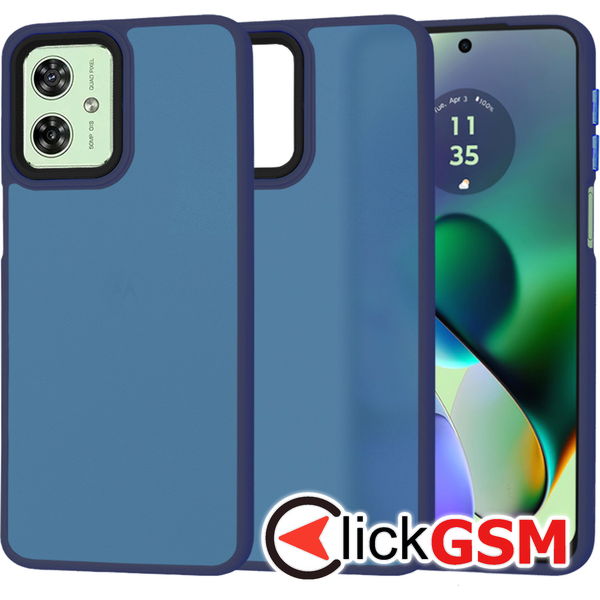 Techsuit - HaloFrost Series - Motorola Moto G54 - Deep Blue