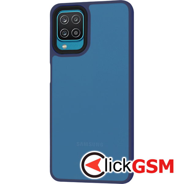 Techsuit - HaloFrost Series - Samsung Galaxy A12 / A12 Nacho / M12 / F12 - Deep Blue