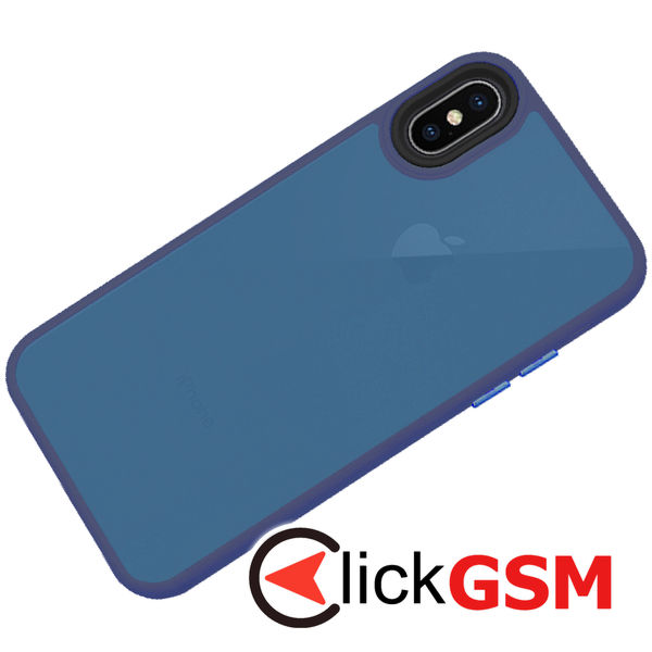 Techsuit - HaloFrost Series - iPhone X / iPhone XS - Deep Blue