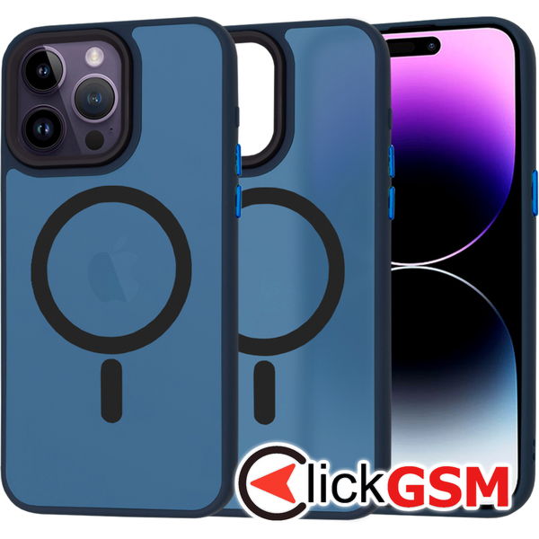Techsuit - HaloFrost MagSafe Series - iPhone 14 Pro Max - Deep Blue