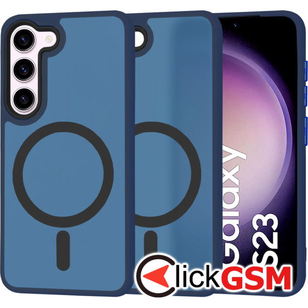 Techsuit - HaloFrost MagSafe Series - Samsung Galaxy S23 - Deep Blue