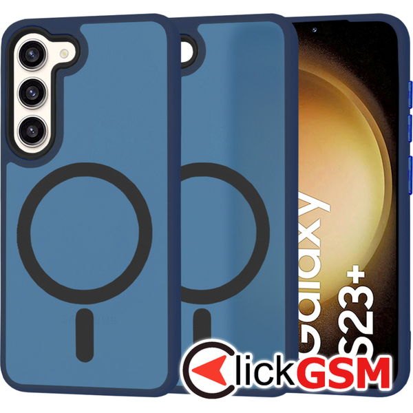 Techsuit - HaloFrost MagSafe Series - Samsung Galaxy S23 Plus - Deep Blue