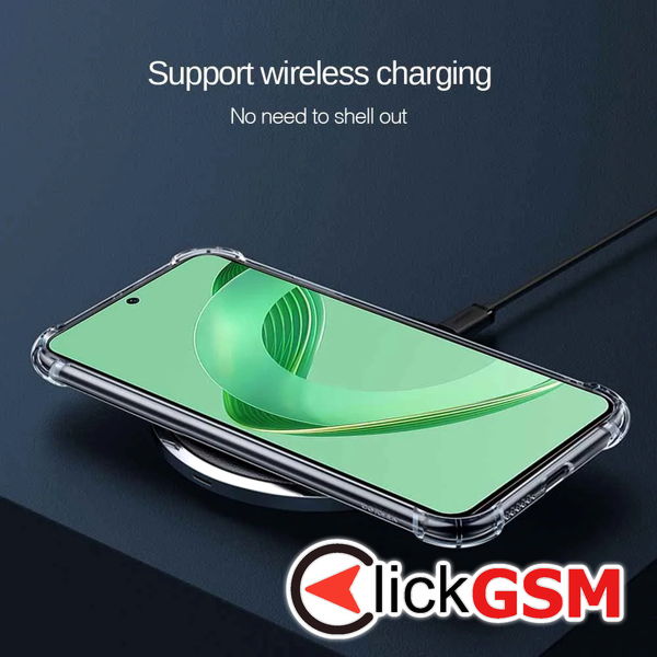 Techsuit - Shockproof Clear Silicone - Huawei nova 11 SE / 12 SE - Clear