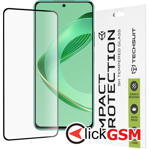 Techsuit - 111D Full Cover / Full Glue Glass - Huawei nova 11 SE / 12 SE - Black