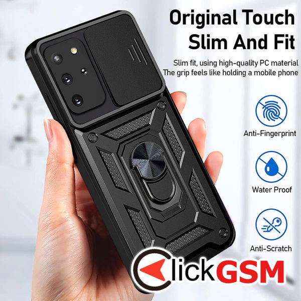 Techsuit - CamShield Series - Samsung Galaxy S20 Plus 4G / S20 Plus 5G - Rose Gold