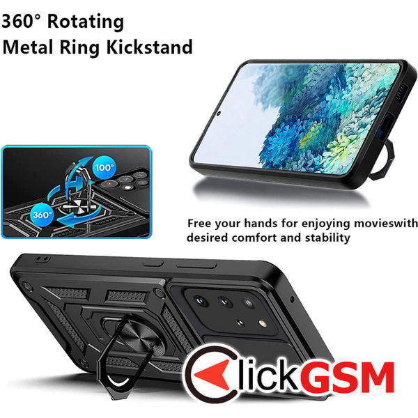 Techsuit - CamShield Series - Samsung Galaxy S20 Plus 4G / S20 Plus 5G - Rose Gold