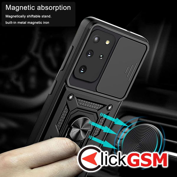 Techsuit - CamShield Series - Samsung Galaxy S20 Plus 4G / S20 Plus 5G - Rose Gold