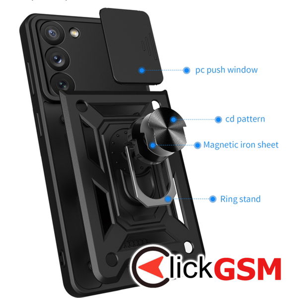 Techsuit - CamShield Series - Samsung Galaxy S22 5G - Rose Gold