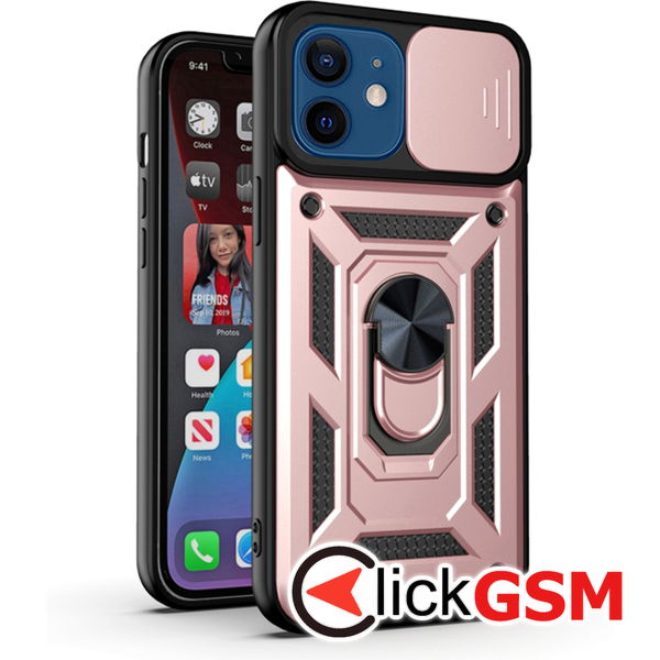 Techsuit - CamShield Series - iPhone 12 / iPhone 12 Pro - Rose Gold