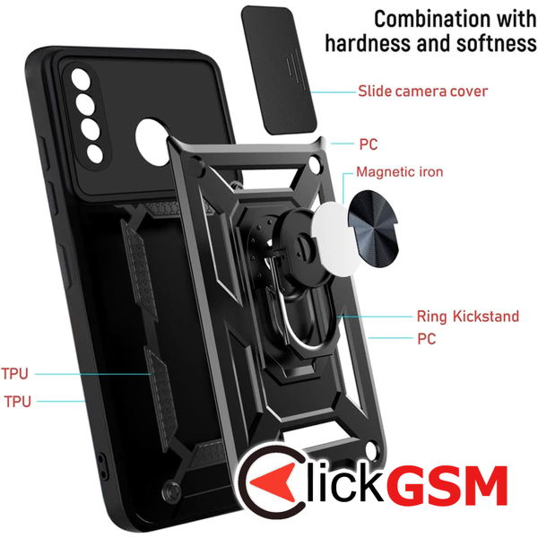 Techsuit - CamShield Series - Huawei P30 Lite / P30 Lite New Edition - Rose Gold