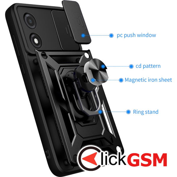 Techsuit - CamShield Series - Motorola Moto E13 - Rose Gold