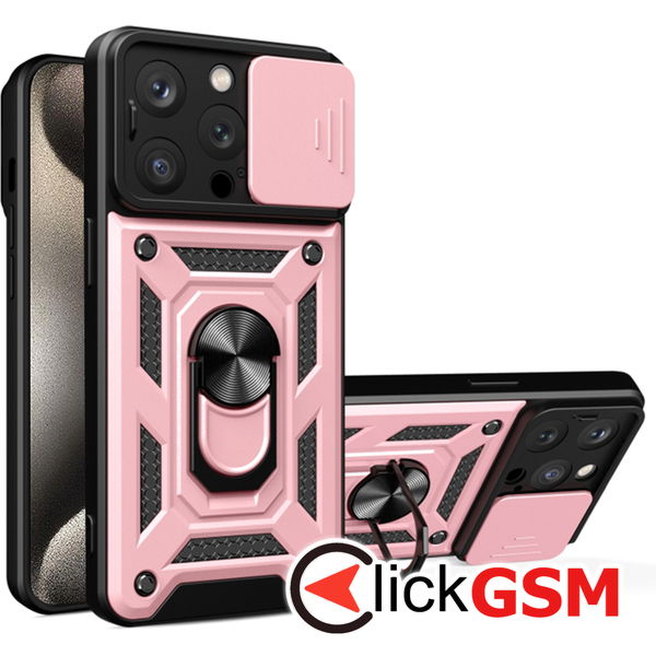 Techsuit - CamShield Series - iPhone 15 Pro Max - Rose Gold