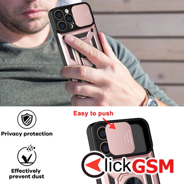 Techsuit - CamShield Series - iPhone 13 Pro Max - Rose Gold