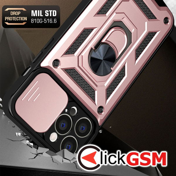 Techsuit - CamShield Series - iPhone 13 Pro Max - Rose Gold