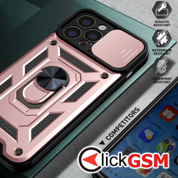 Techsuit - CamShield Series - iPhone 13 Pro Max - Rose Gold