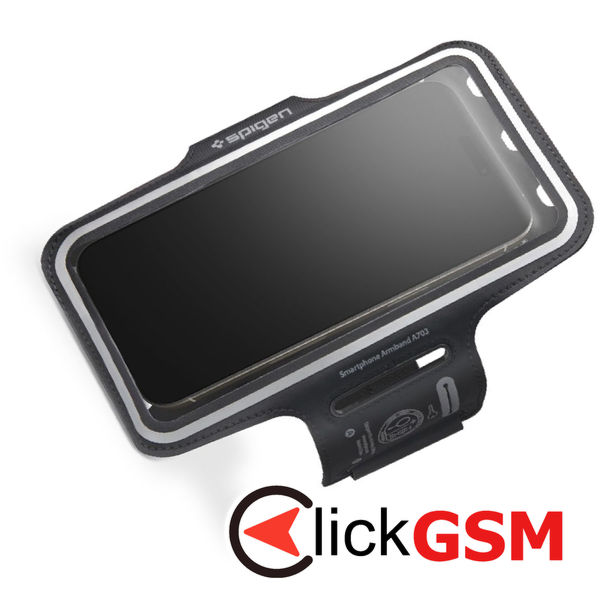 Spigen - Sports Armband Dynamic Shield (A703) - Waterproof, Lightweight, 6.9 inch - Black