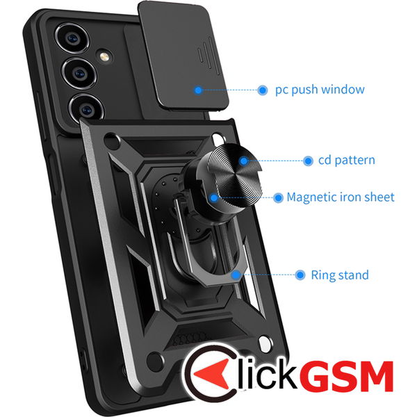 Techsuit - CamShield Series - Samsung Galaxy M55 - Blue