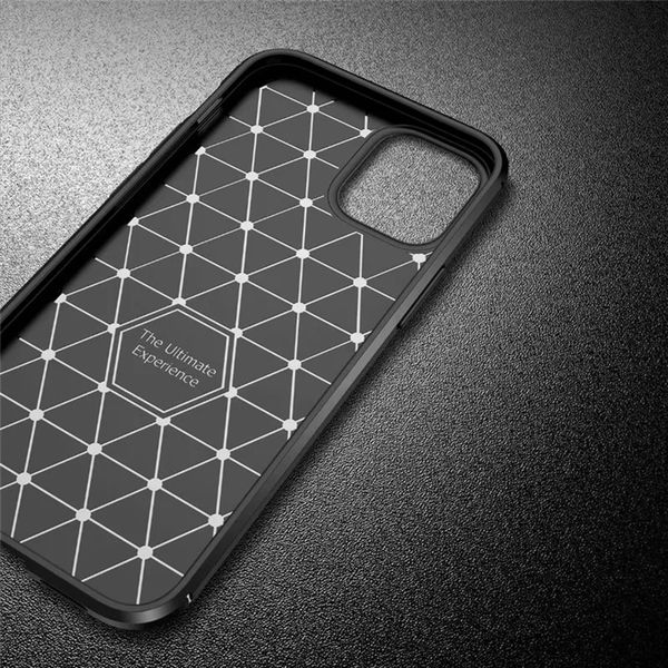 Techsuit - CarbonFiber - iPhone 12 / iPhone 12 Pro - Black