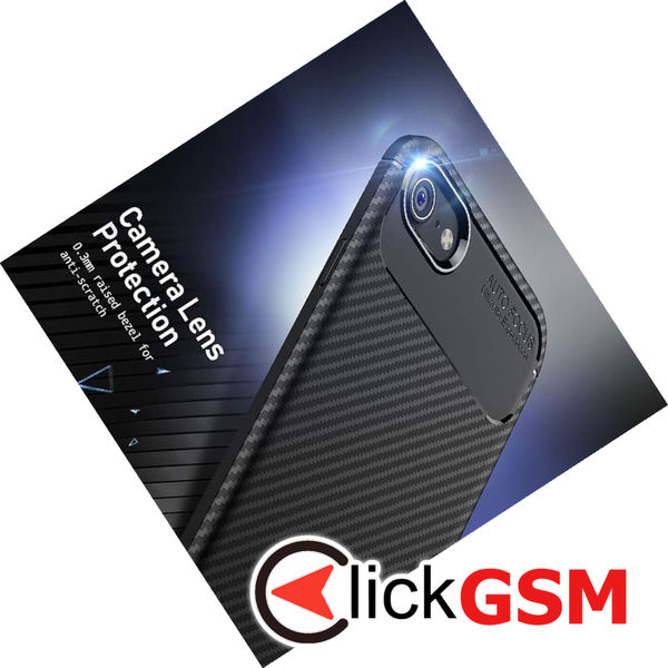 Techsuit - CarbonFiber - iPhone X, iPhone 10 / iPhone XS - Black