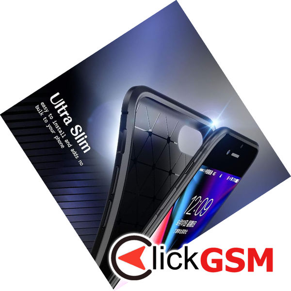 Techsuit - CarbonFiber - iPhone X, iPhone 10 / iPhone XS - Black