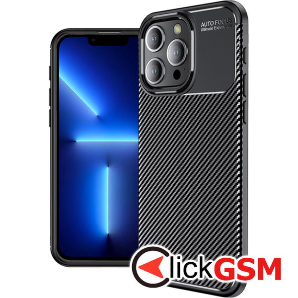Techsuit - CarbonFiber - iPhone 13 Pro Max - Black